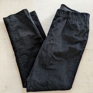 J. Jill Stretch Black Velvet Fine Corderoy Straight Leg Pants Size 4P